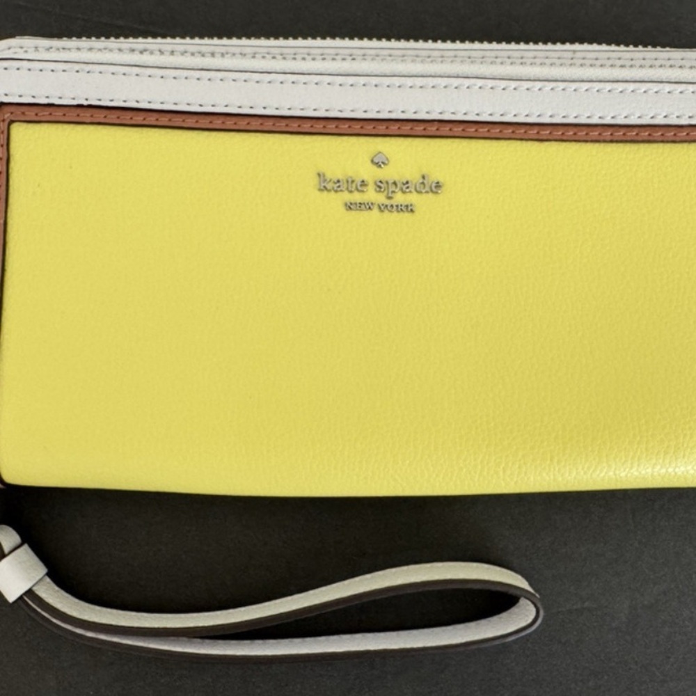 Kate Spade NY Anita Patterson Drive Colorblock Wallet/Wristlet LIKE NEW